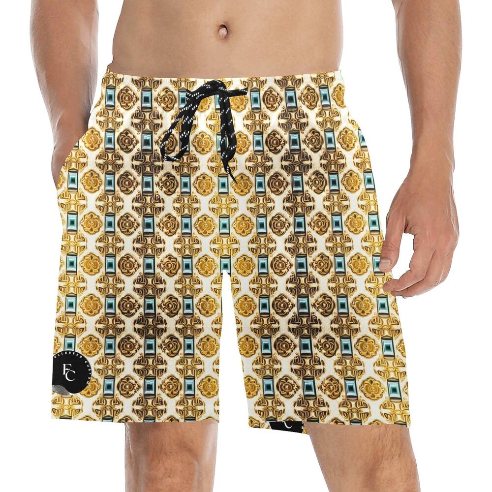 kokorepublic Men's Mid-Length Beach Shorts (L51)